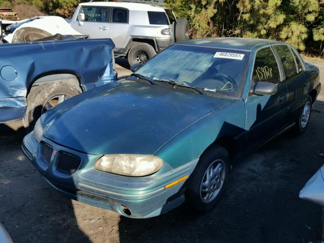 1G2NE52T0TM566964 - 1996 PONTIAC GRAND AM S GREEN photo 2