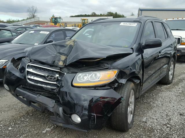 5NMSH13E78H142999 - 2008 HYUNDAI SANTA FE S BLACK photo 2