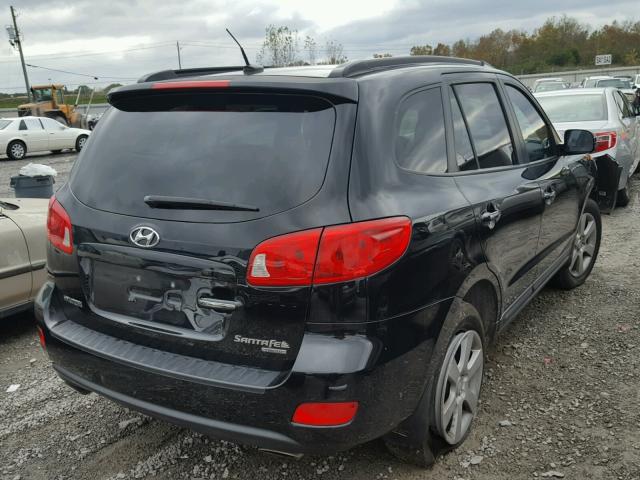 5NMSH13E78H142999 - 2008 HYUNDAI SANTA FE S BLACK photo 4