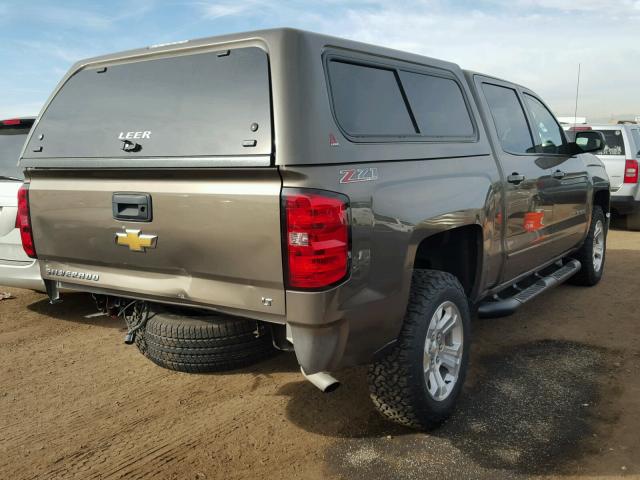 3GCUKREC4FG162690 - 2015 CHEVROLET SILVERADO BROWN photo 4