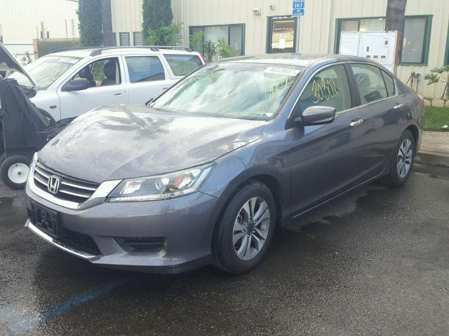 1HGCR2F30EA138074 - 2014 HONDA ACCORD LX GRAY photo 2