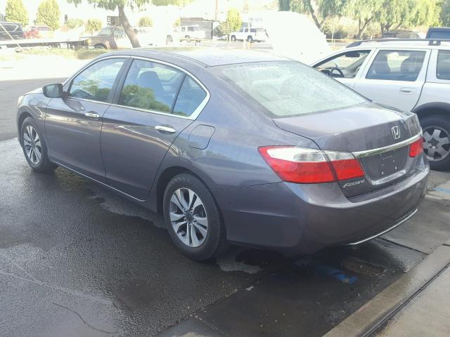 1HGCR2F30EA138074 - 2014 HONDA ACCORD LX GRAY photo 3