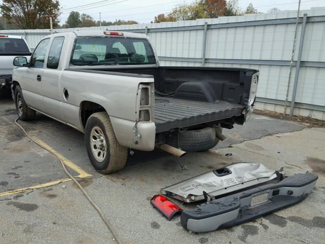 1GCEC19X27Z140611 - 2007 CHEVROLET SILVERADO BEIGE photo 3