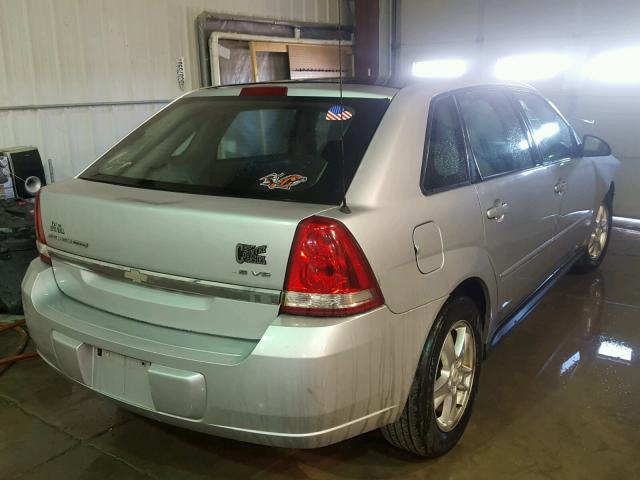 1G1ZT64875F160987 - 2005 CHEVROLET MALIBU MAX 银色 照片 4