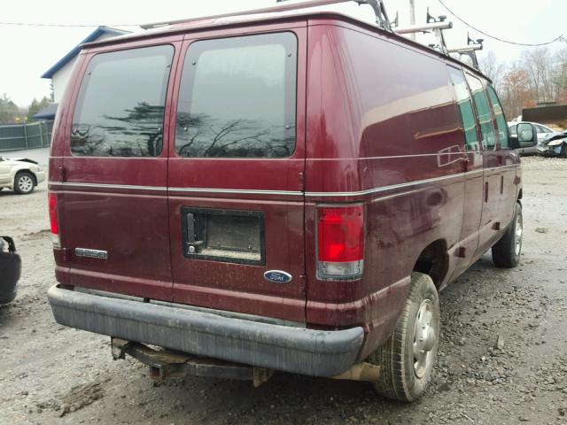 1FTNE24L46HA95373 - 2006 FORD ECONOLINE MAROON photo 4