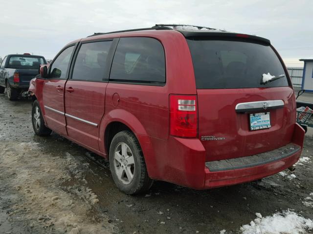 2D8HN54P18R120613 - 2008 DODGE GRAND CARA RED photo 3