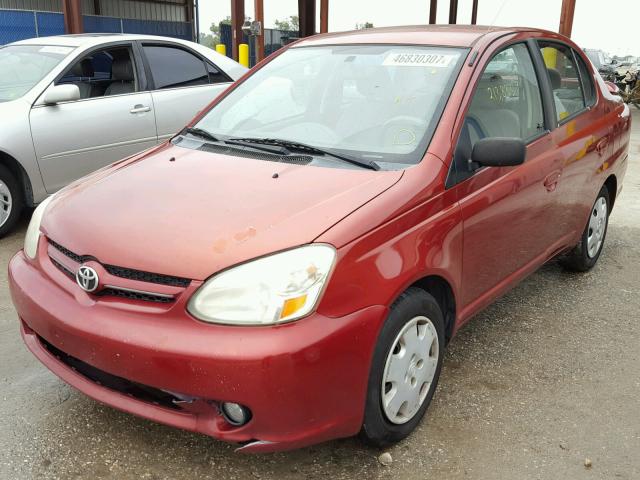 JTDBT123930278719 - 2003 TOYOTA ECHO RED photo 2