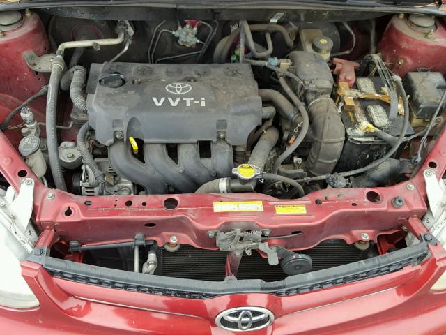 JTDBT123930278719 - 2003 TOYOTA ECHO RED photo 7