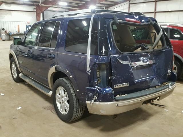 1FMEU74E96UA31916 - 2006 FORD EXPLORER E BLUE photo 3