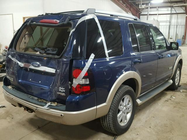 1FMEU74E96UA31916 - 2006 FORD EXPLORER E BLUE photo 4