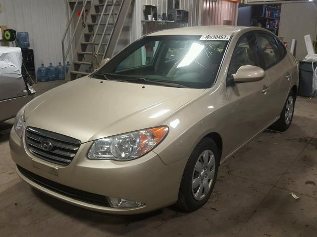 KMHDU46D27U256159 - 2007 HYUNDAI ELANTRA GL TAN photo 2