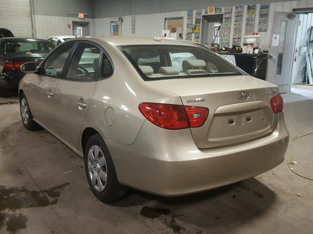 KMHDU46D27U256159 - 2007 HYUNDAI ELANTRA GL TAN photo 3