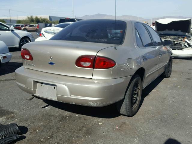 1G1JC524627406960 - 2002 CHEVROLET CAVALIER B BEIGE photo 4