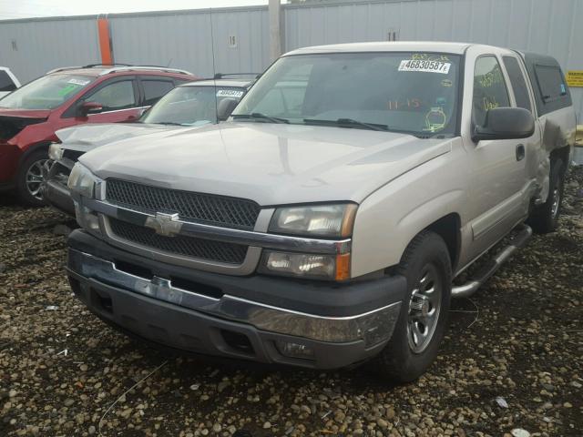 1GCEC19V35Z184757 - 2005 CHEVROLET SILVERADO BEIGE photo 2