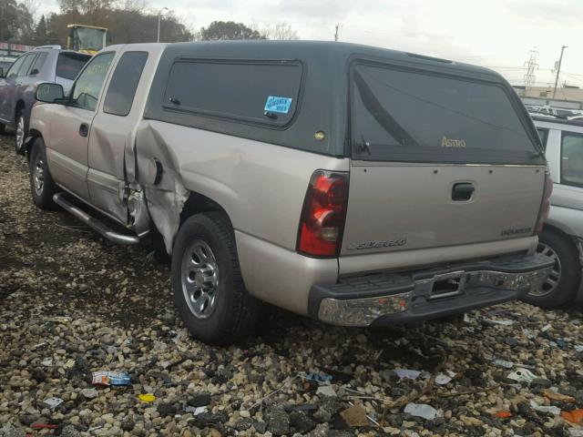 1GCEC19V35Z184757 - 2005 CHEVROLET SILVERADO BEIGE photo 3