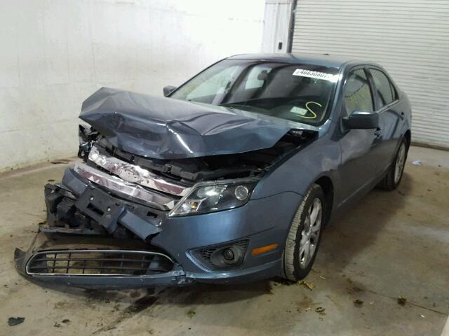 3FAHP0HAXCR341234 - 2012 FORD FUSION SE BLUE photo 2