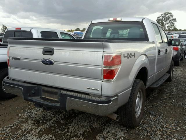 1FTFW1EF9EKE56893 - 2014 FORD F150 SUPER SILVER photo 4