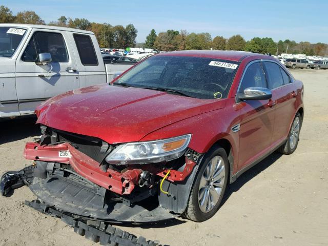 1FAHP2FW7BG121873 - 2011 FORD TAURUS LIM RED photo 2