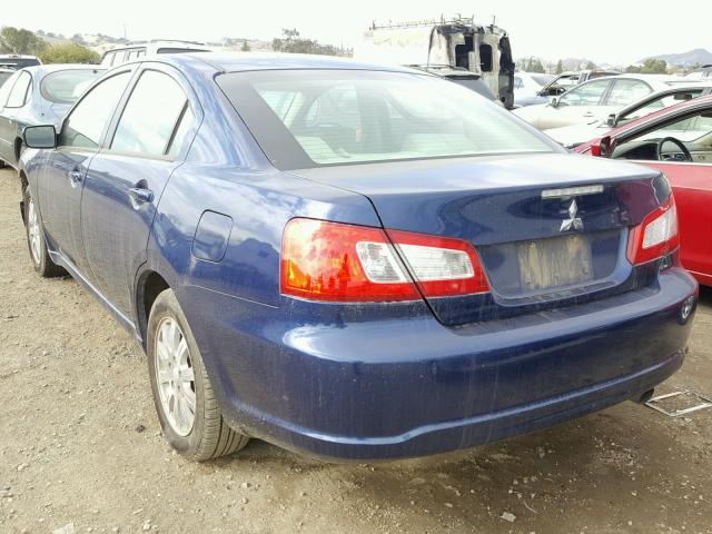 4A3AB36F69E025087 - 2009 MITSUBISHI GALANT ES BLUE photo 3