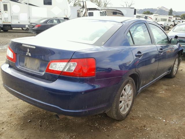 4A3AB36F69E025087 - 2009 MITSUBISHI GALANT ES BLUE photo 4