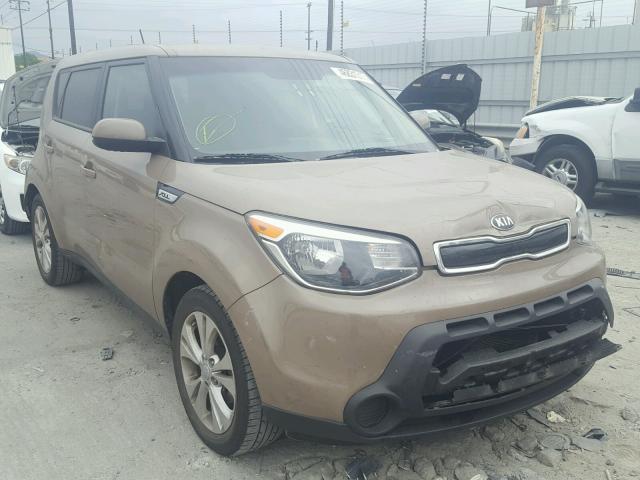 KNDJP3A54F7120783 - 2015 KIA SOUL + BROWN photo 1