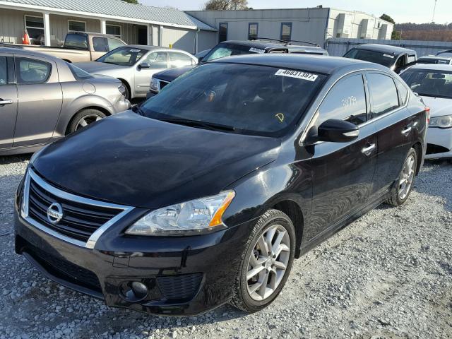 3N1AB7AP8FY224315 - 2015 NISSAN SENTRA S BLACK photo 2