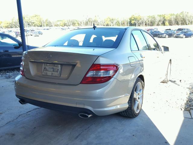 WDDGF5EBXBA508614 - 2011 MERCEDES-BENZ C 300 GOLD photo 4