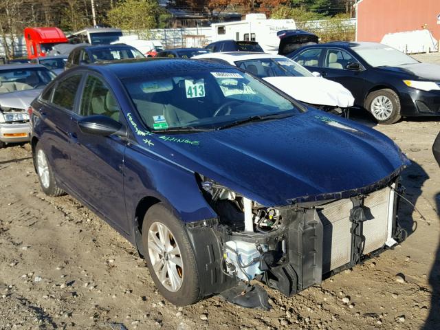 5NPEB4AC2DH587083 - 2013 HYUNDAI SONATA GLS BLUE photo 1