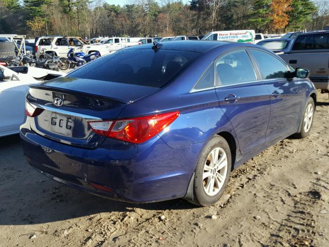 5NPEB4AC2DH587083 - 2013 HYUNDAI SONATA GLS BLUE photo 4