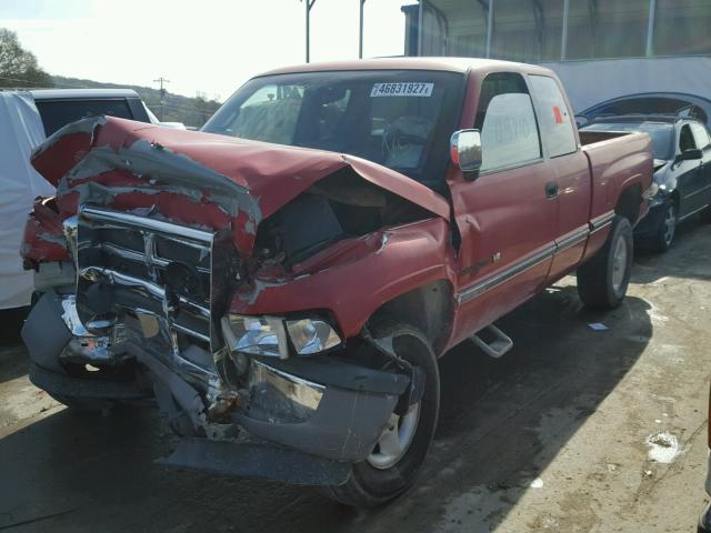 3B7HF13Z0VG779470 - 1997 DODGE RAM 1500 RED photo 2