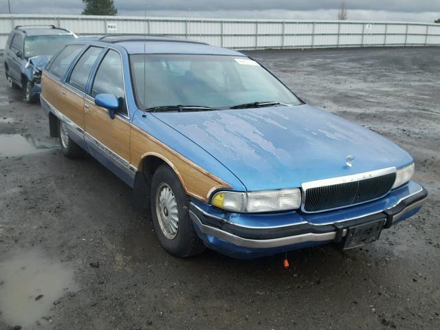 1G4BR8375NW407706 - 1992 BUICK ROADMASTER BLUE photo 1