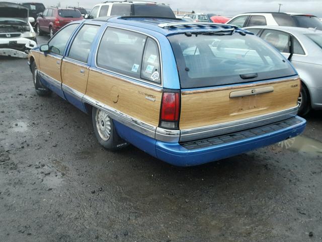 1G4BR8375NW407706 - 1992 BUICK ROADMASTER BLUE photo 3