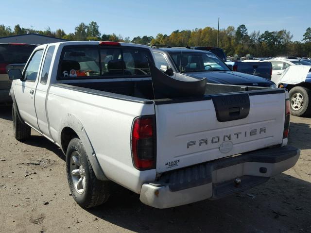 1N6DD26S91C399420 - 2001 NISSAN FRONTIER K WHITE photo 3