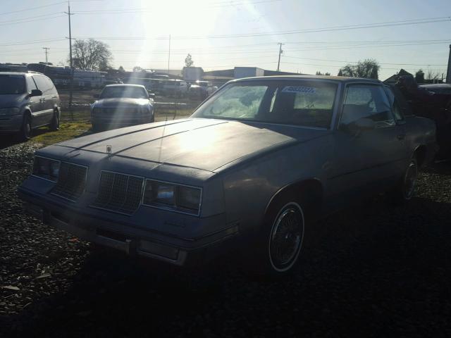 1G3GR47Y8FP315619 - 1985 OLDSMOBILE CUTLASS SU BLUE photo 2