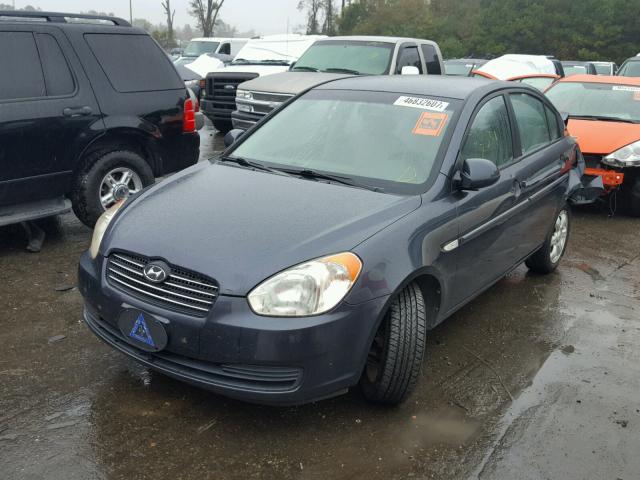 KMHCN46C47U154250 - 2007 HYUNDAI ACCENT GLS BLUE photo 2