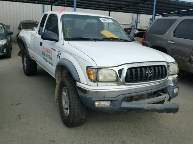 5TESM92N82Z049931 - 2002 TOYOTA TACOMA XTR WHITE photo 1