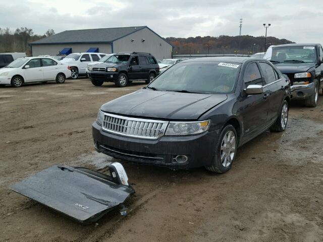 3LNHM28T17R631105 - 2007 LINCOLN MKZ BLACK photo 2