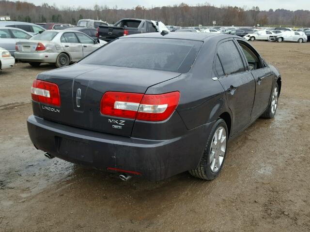 3LNHM28T17R631105 - 2007 LINCOLN MKZ BLACK photo 4