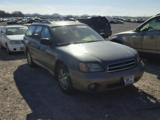 4S3BH665916622280 - 2001 SUBARU LEGACY OUT GREEN photo 1