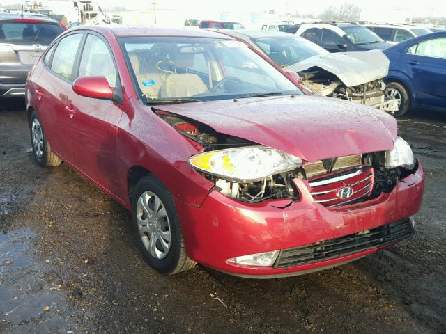 KMHDU4AD5AU920257 - 2010 HYUNDAI ELANTRA BL RED photo 1