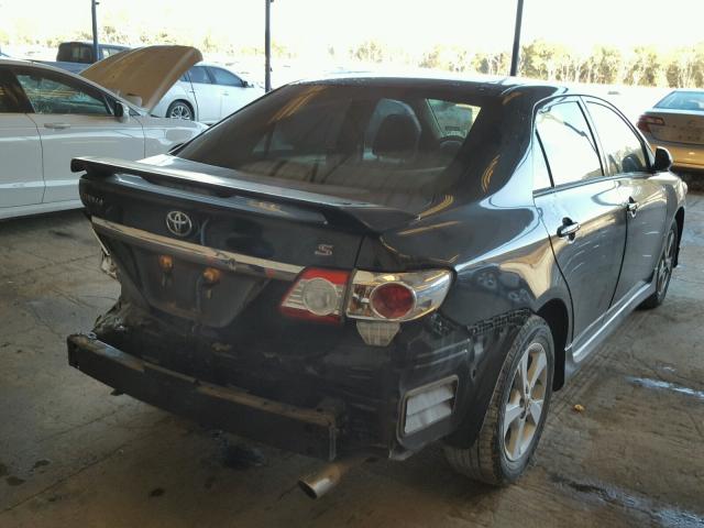 5YFBU4EE5DP132224 - 2013 TOYOTA COROLLA BA BLACK photo 4
