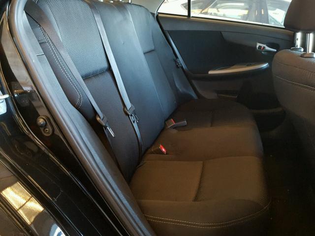 5YFBU4EE5DP132224 - 2013 TOYOTA COROLLA BA BLACK photo 6