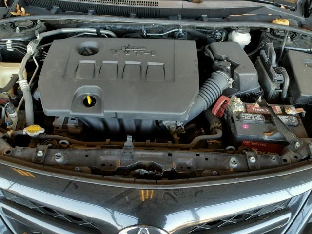 5YFBU4EE5DP132224 - 2013 TOYOTA COROLLA BA BLACK photo 7