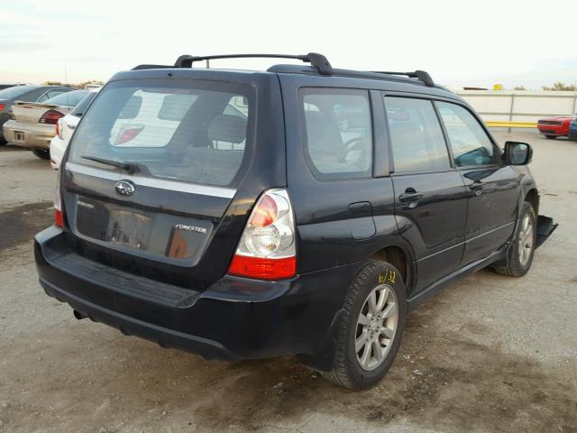 JF1SG65698H711963 - 2008 SUBARU FORESTER 2 BLACK photo 4