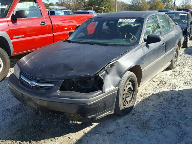 2G1WF52E639164886 - 2003 CHEVROLET IMPALA BLACK photo 2