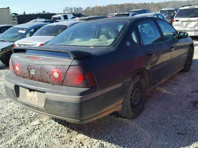 2G1WF52E639164886 - 2003 CHEVROLET IMPALA BLACK photo 4