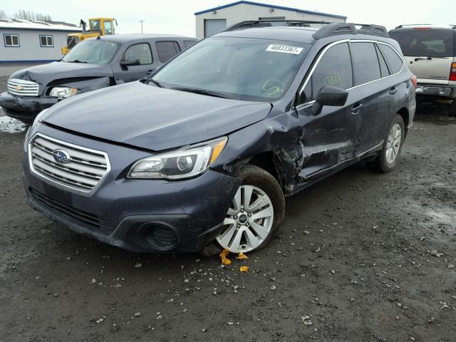 4S4BSAAC7H3319693 - 2017 SUBARU OUTBACK 2. BLUE photo 2