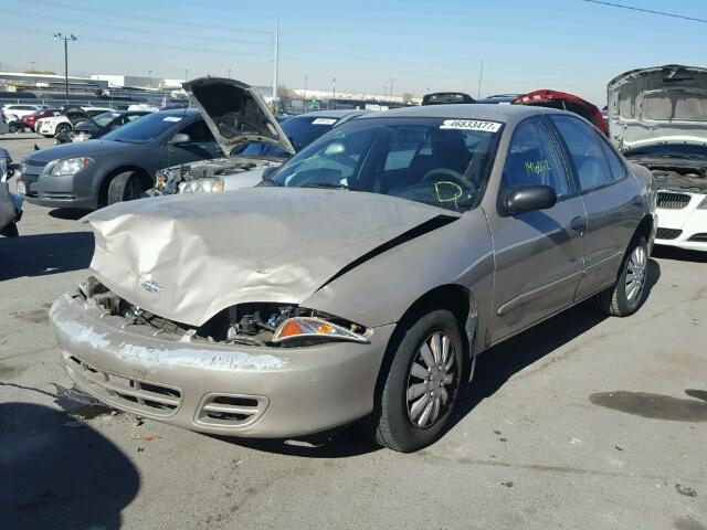 1G1JC524417347289 - 2001 CHEVROLET CAVALIER B TAN photo 2