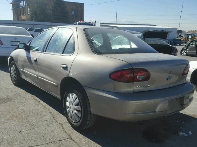 1G1JC524417347289 - 2001 CHEVROLET CAVALIER B TAN photo 3