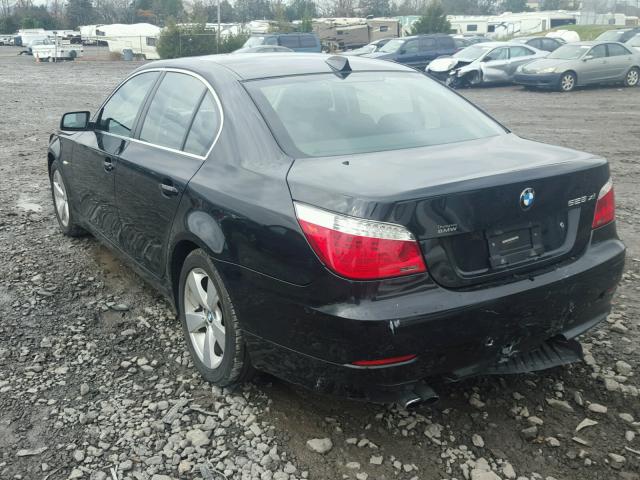 WBANV13588CZ57715 - 2008 BMW 528 XI BLACK photo 3